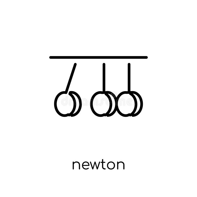 Ícone de Newton da coleção da ciência ilustração royalty free Ícone de Newton da coleção da ciência ilustração royalty free