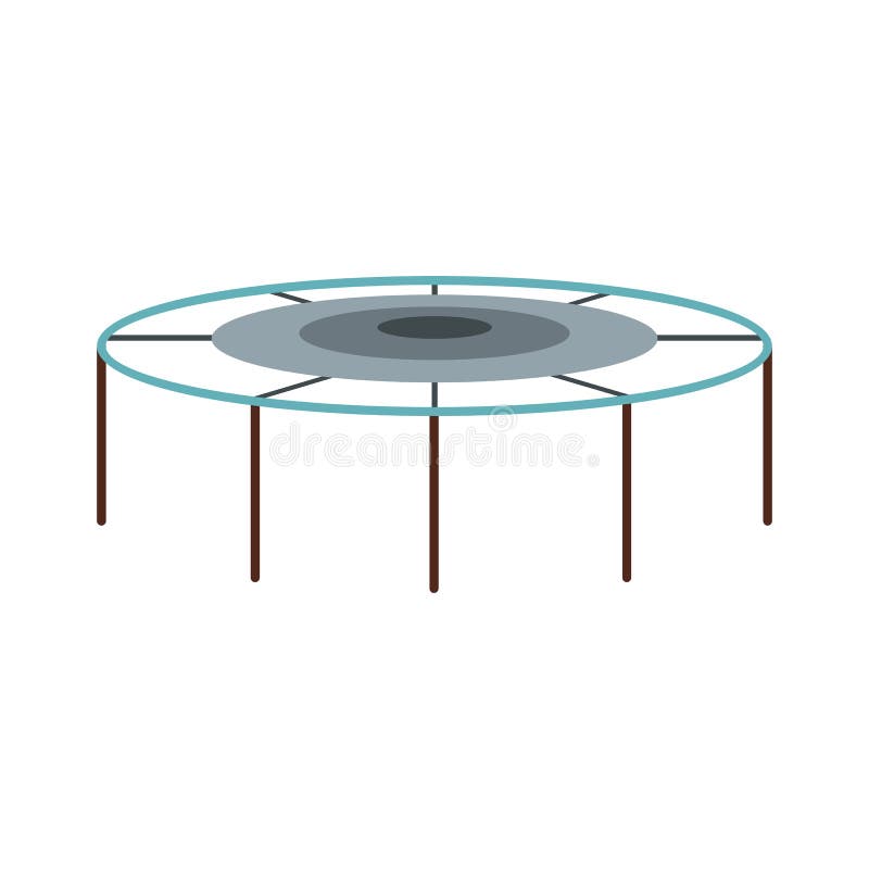 Ícone de salto do trampolim, estilo liso ilustração do vetor