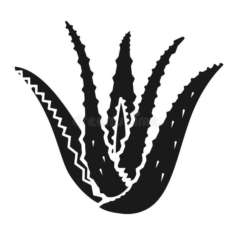 Aloe vera icon. Simple illustration of aloe vera vector icon for web design isolated on white background. Aloe vera icon. Simple illustration of aloe vera vector icon for web design isolated on white background