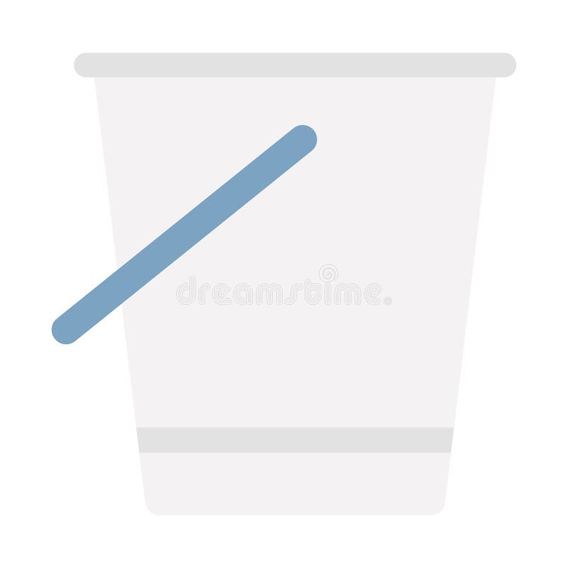 ícone de vetor plano bucket que pode facilmente modificar ou editar ilustração do vetor
