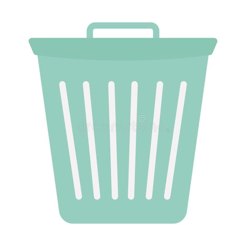 ícone de vetor plano de dustbin que pode facilmente modificar ou editar ilustração royalty free