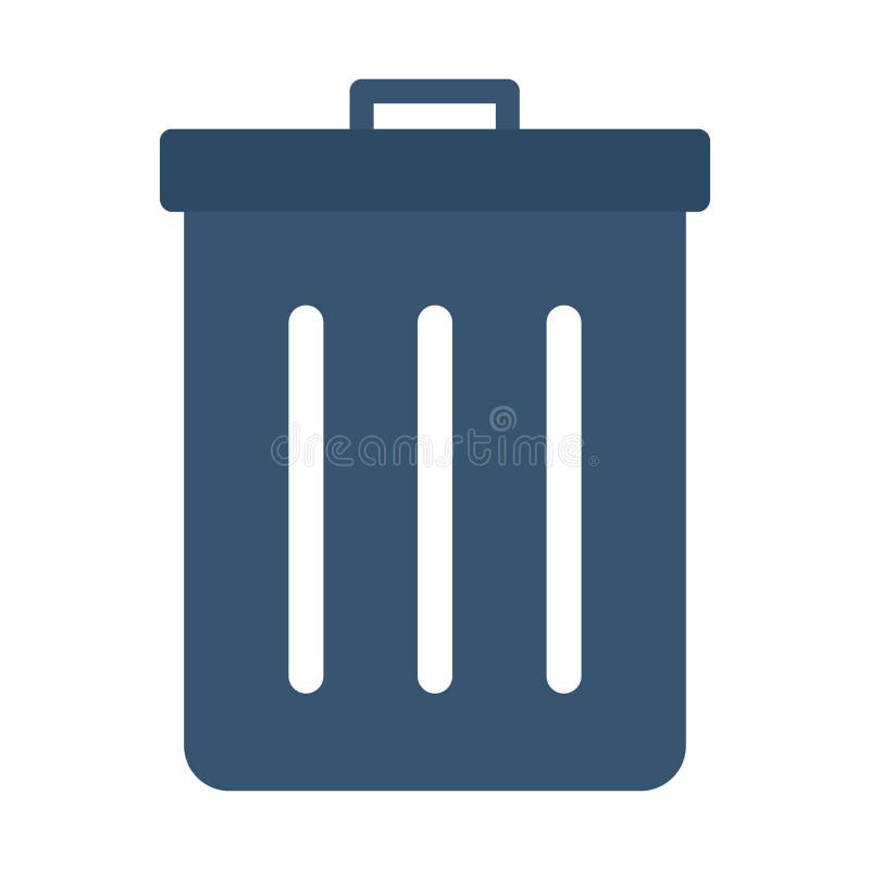 ícone de vetor plano de dustbin que pode facilmente modificar ou editar ilustração royalty free