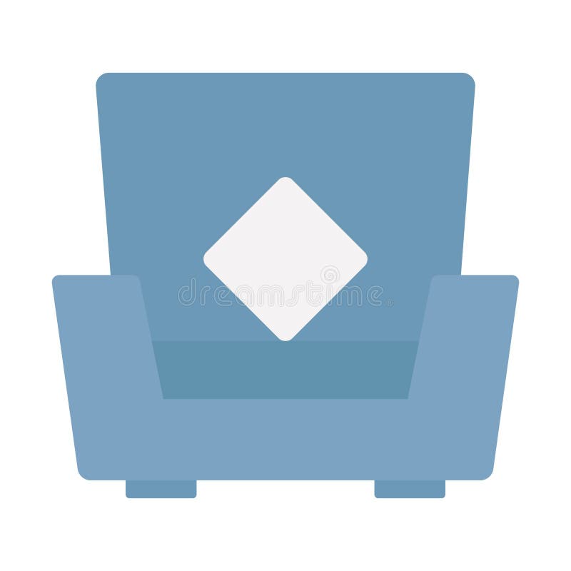 ícone de vetor plano sofá que pode facilmente modificar ou editar ilustração do vetor