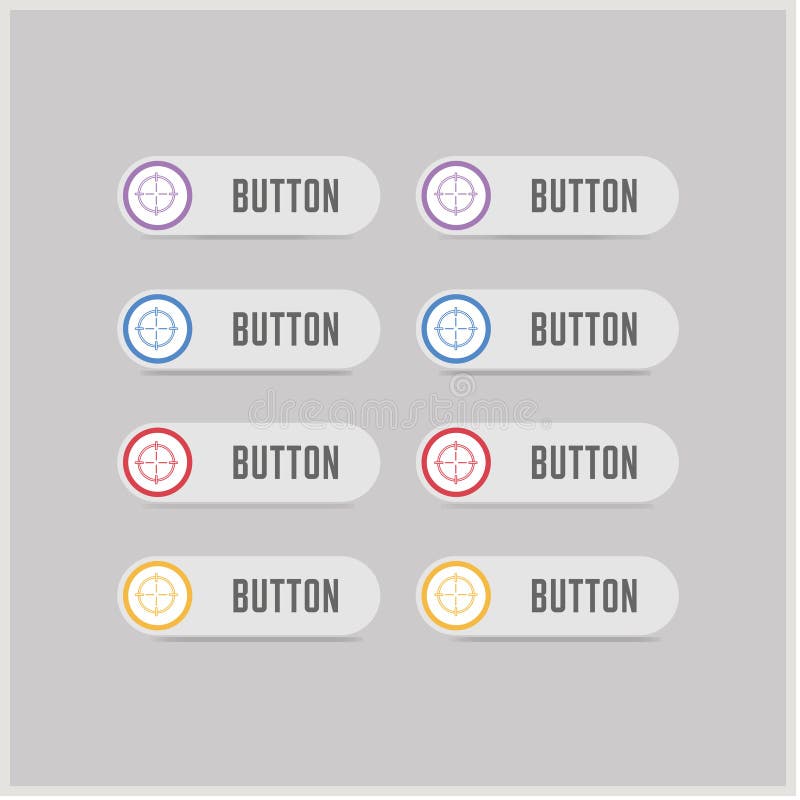 Ícone do alvo ilustração do vetor