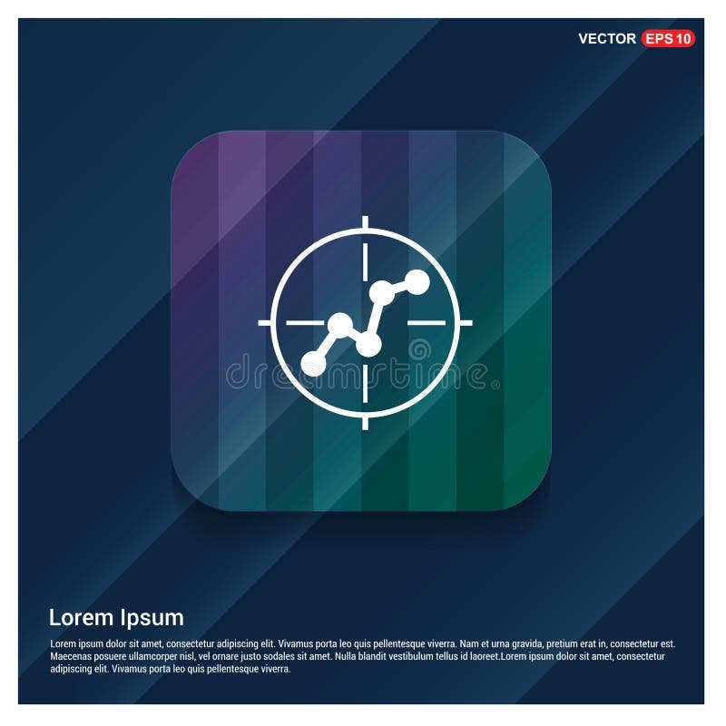 Ícone de mira ilustração do vetor