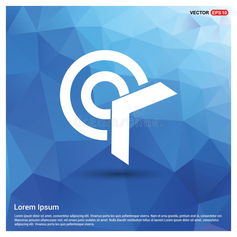 Ícone do alvo ilustração stock