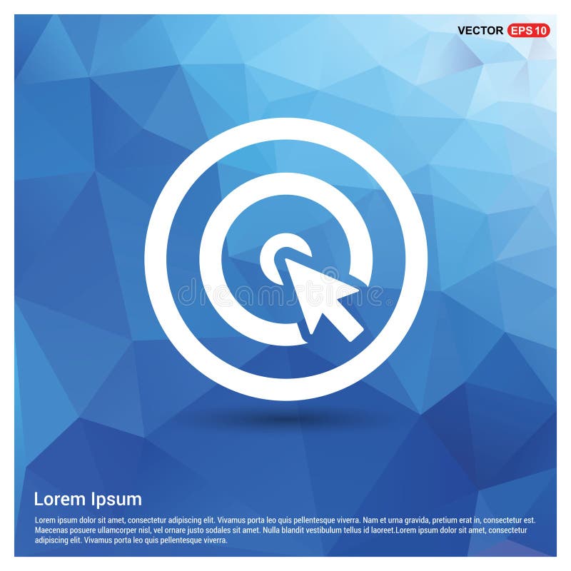 Ícone do alvo ilustração do vetor