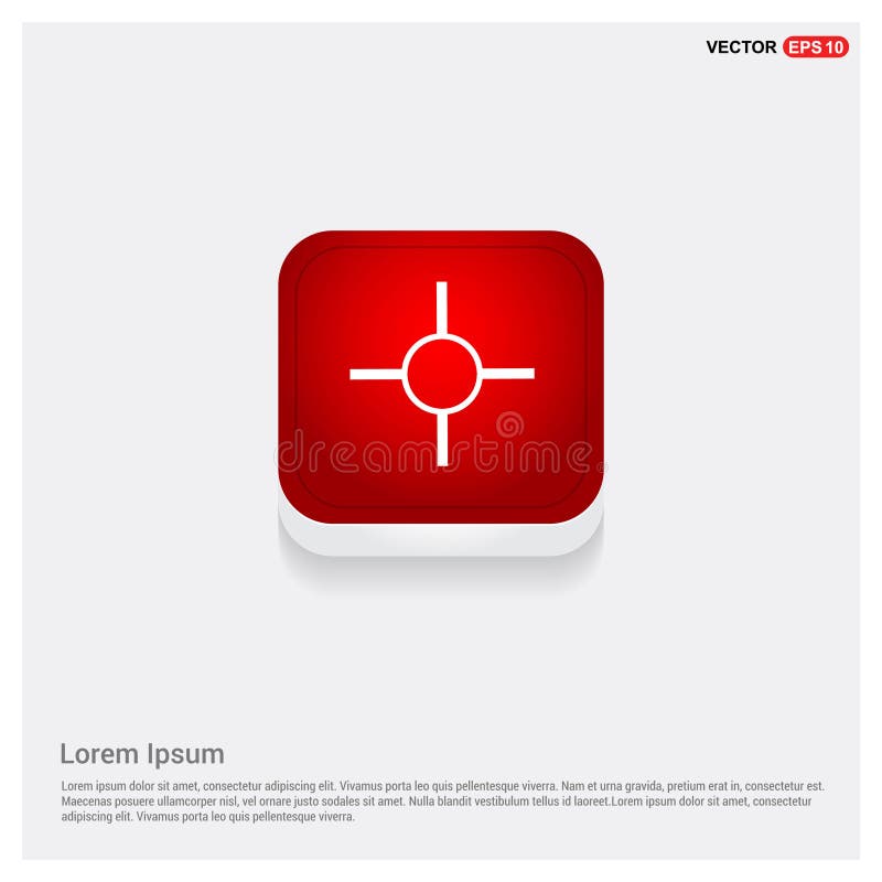 Ícone do alvo ilustração do vetor