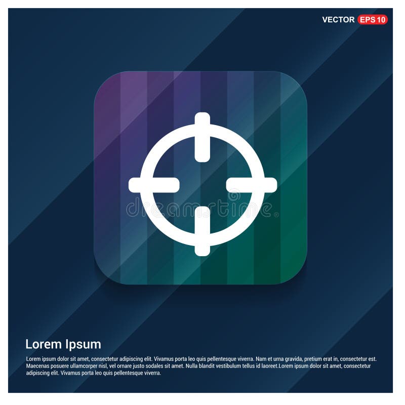 Ícone do alvo ilustração stock