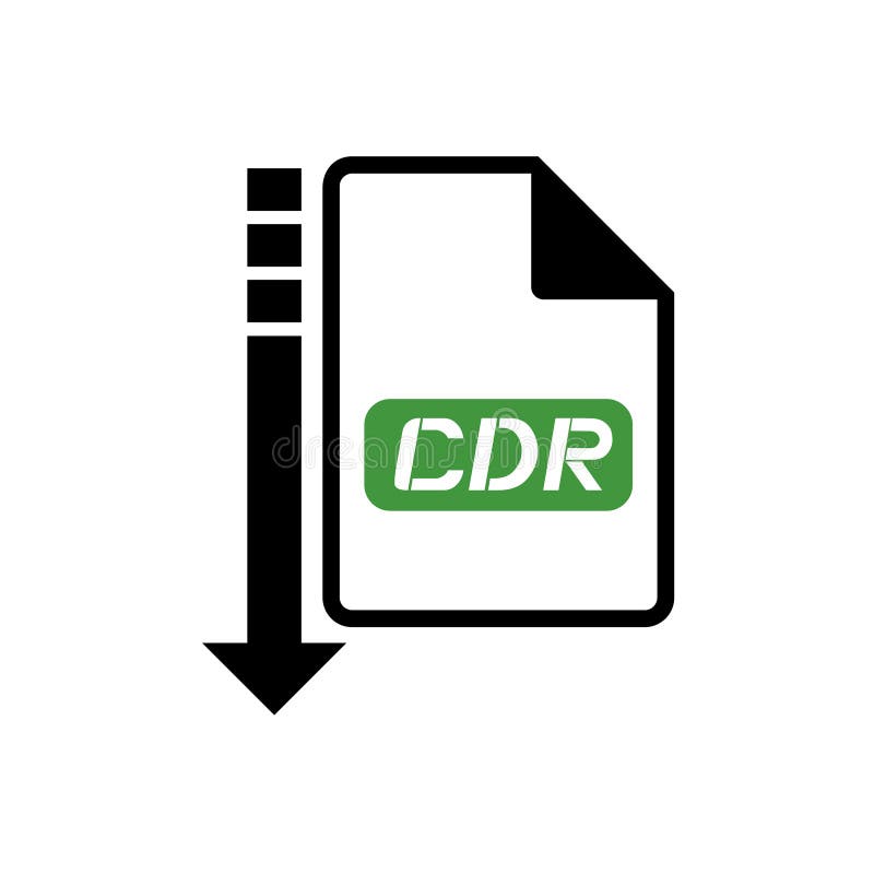 Download Ícone Do Arquivo Dos Cdr Do Computador Ilustração do Vetor - Ilustração de página, seta: 80102245