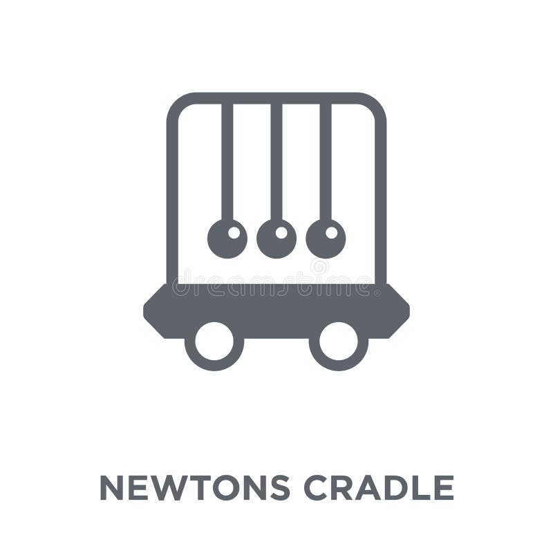 Ícone do berço dos newtons da coleção ilustração royalty free Ícone do berço dos newtons da coleção ilustração royalty free