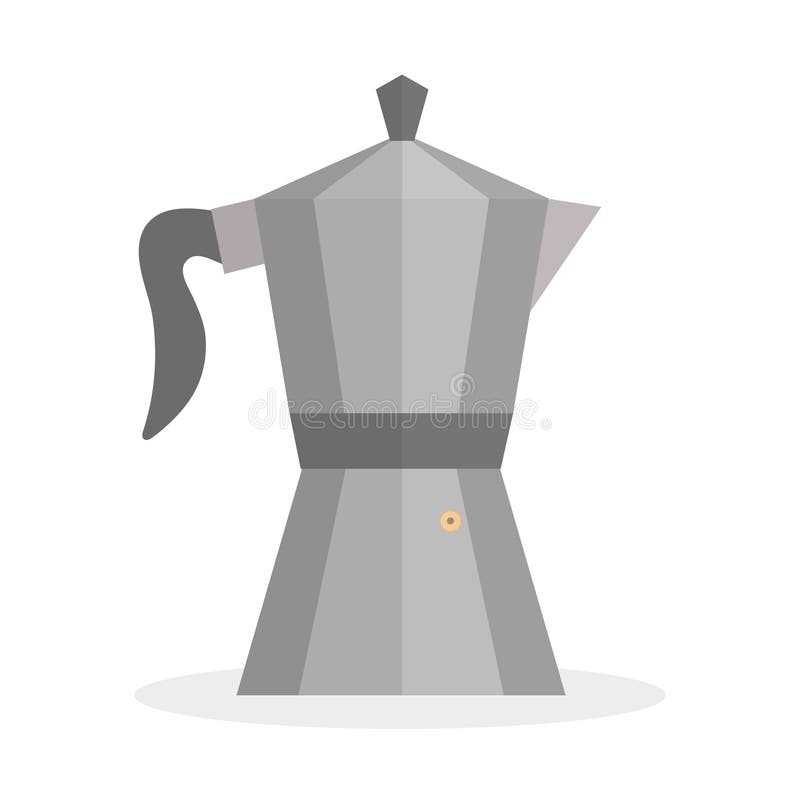 Ícone do café do geyser, estilo liso Ícone do café do geyser isolado em um fundo branco Elemento do projeto do ícone do café do g ilustração do vetor Ícone do café do geyser, estilo liso Ícone do café do geyser isolado em um fundo branco Elemento do projeto do ícone do café do g ilustração do vetor