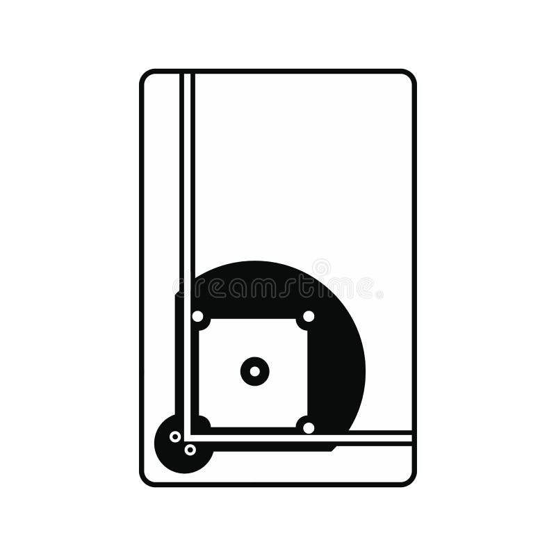 Ícone do campo de basebol ilustração royalty free Ícone do campo de basebol ilustração royalty free