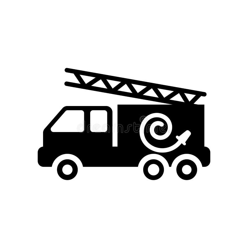 Ícone do carro de bombeiros ilustração do vetor Ícone do carro de bombeiros ilustração do vetor