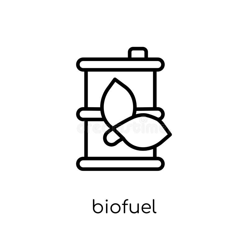 Ícone do combustível biológico ilustração stock Ícone do combustível biológico ilustração stock
