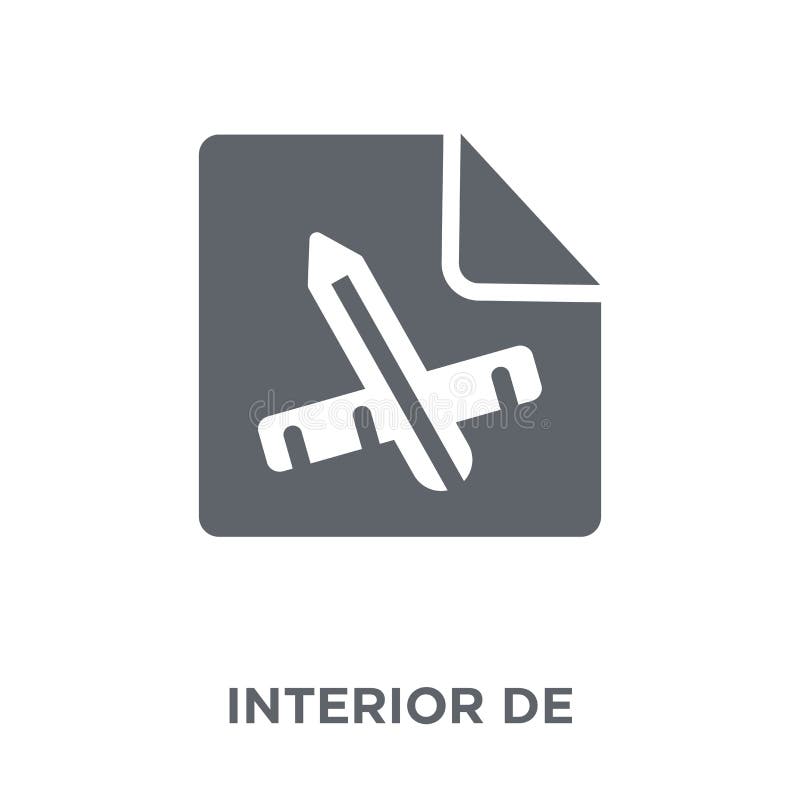 Ícone do design de interiores da coleção ilustração royalty free Ícone do design de interiores da coleção ilustração royalty free