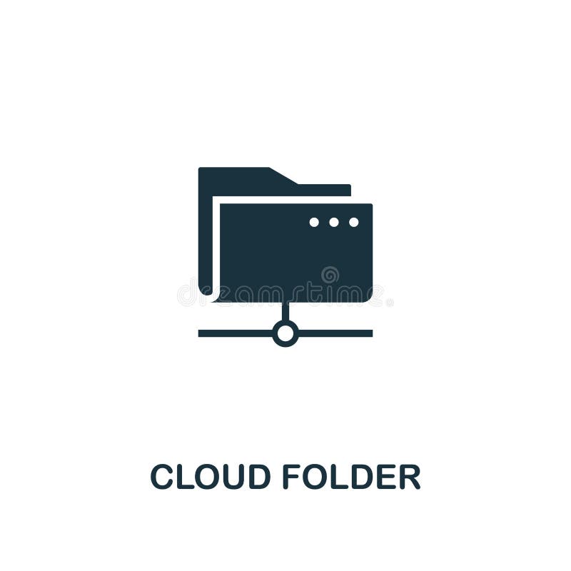 Ícone do dobrador da nuvem Projeto superior do estilo da coleção do ícone do alojamento web Ícone perfeito do dobrador da nuvem d ilustração royalty free Ícone do dobrador da nuvem Projeto superior do estilo da coleção do ícone do alojamento web Ícone perfeito do dobrador da nuvem d ilustração royalty free