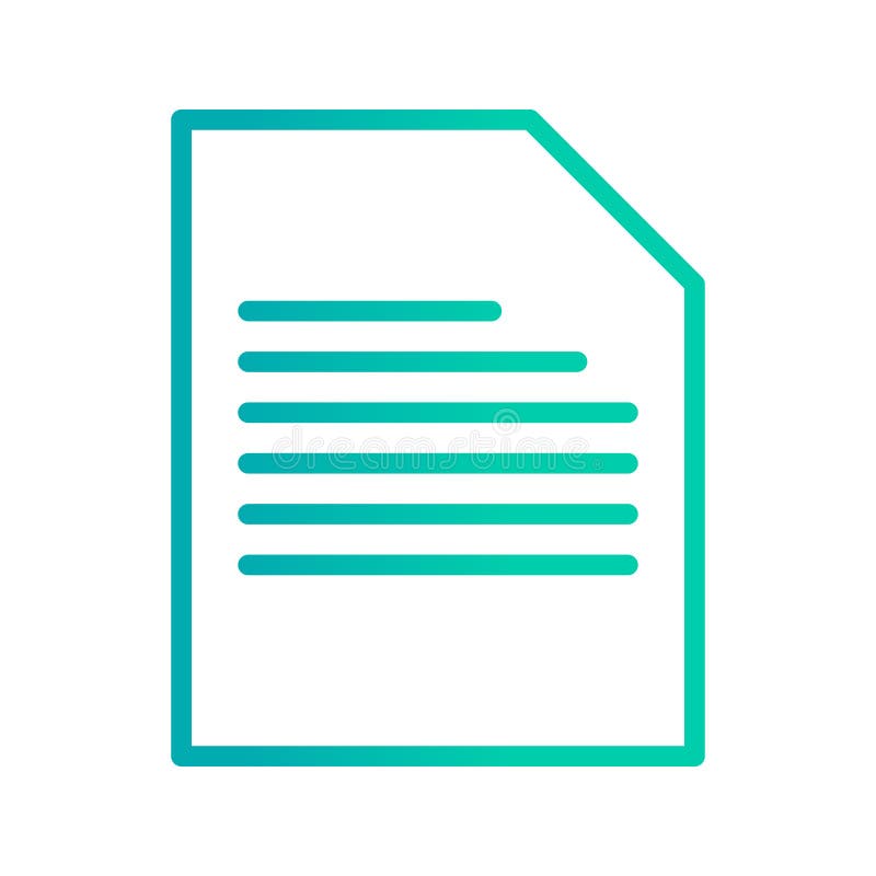 ícone do documento de ilustração para uso pessoal e comercial. ilustração stock