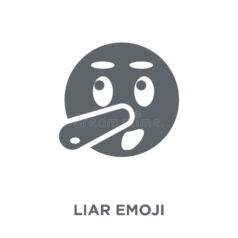 Ícone do emoji do mentiroso da coleção de Emoji ilustração do vetor Ícone do emoji do mentiroso da coleção de Emoji ilustração do vetor
