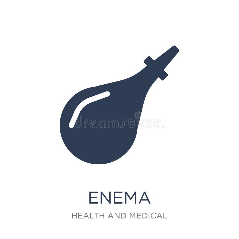 Ícone do enema Ícone liso na moda do enema do vetor no fundo branco franco ilustração do vetor Ícone do enema Ícone liso na moda do enema do vetor no fundo branco franco ilustração do vetor