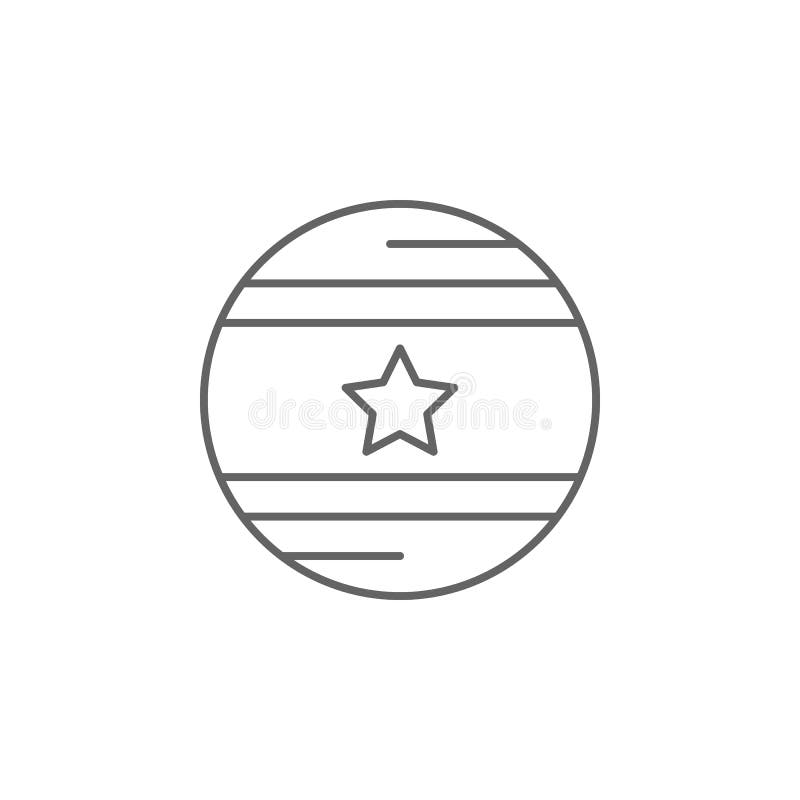 ícone do esboço dos EUA da bandeira da bola Elementos do ícone da ilustração do Dia da Independência r ilustração stock ícone do esboço dos EUA da bandeira da bola Elementos do ícone da ilustração do Dia da Independência r ilustração stock