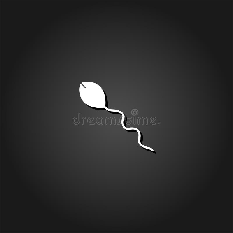 Ícone do esperma liso ilustração royalty free Ícone do esperma liso ilustração royalty free