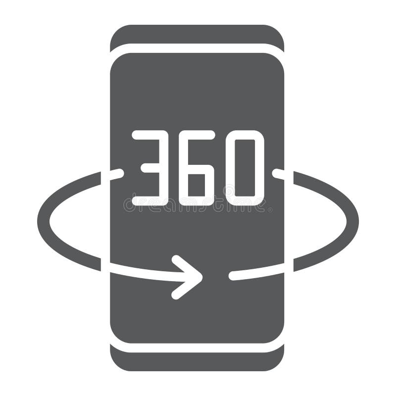 Ícone do glyph do grau de Smartphone, dispositivo e tecnologia, sinal da rotação do telefone, gráficos de vetor, um teste padrão ilustração stock Ícone do glyph do grau de Smartphone, dispositivo e tecnologia, sinal da rotação do telefone, gráficos de vetor, um teste padrão ilustração stock