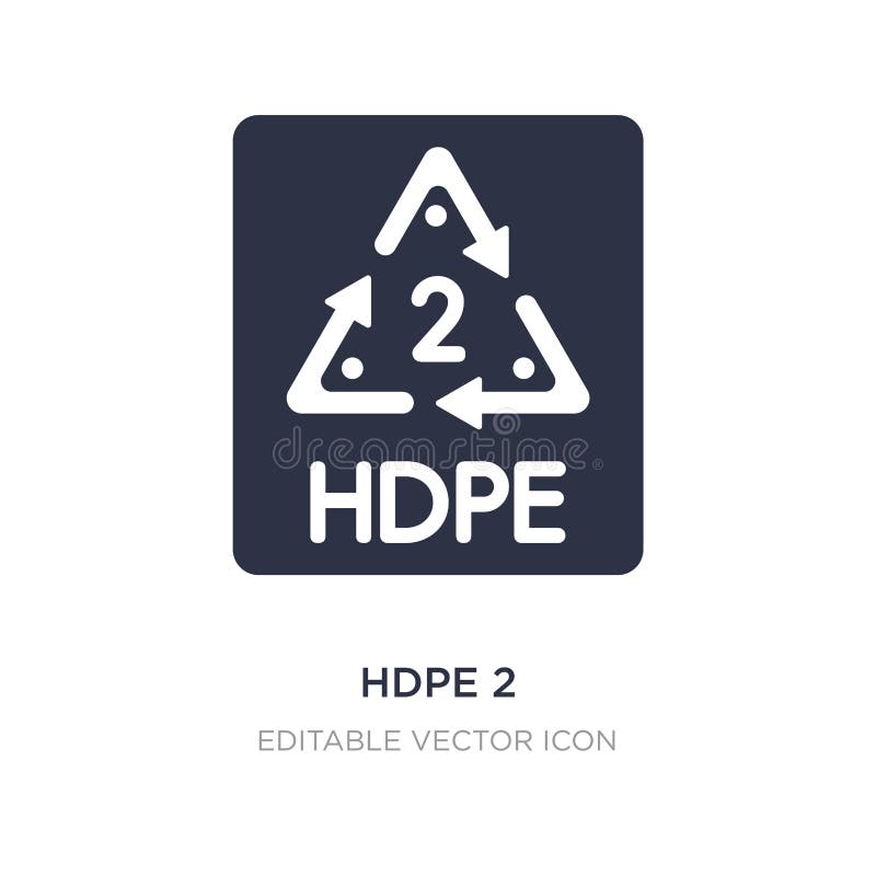 ícone do hdpe 2 no fundo branco Ilustração simples do elemento do conceito de UI ilustração do vetor ícone do hdpe 2 no fundo branco Ilustração simples do elemento do conceito de UI ilustração do vetor