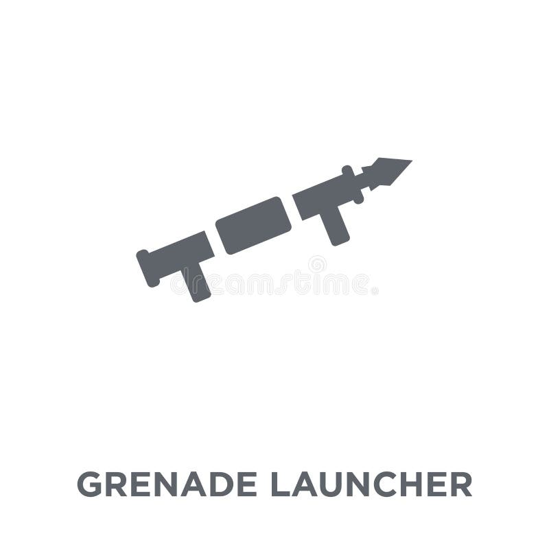 Ícone do lançador de granadas da coleção do exército ilustração do vetor Ícone do lançador de granadas da coleção do exército ilustração do vetor