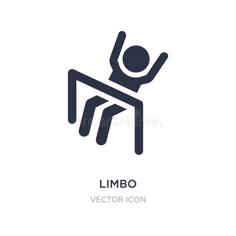 ícone do limbo no fundo branco Ilustração simples do elemento do conceito dos povos ilustração stock ícone do limbo no fundo branco Ilustração simples do elemento do conceito dos povos ilustração stock