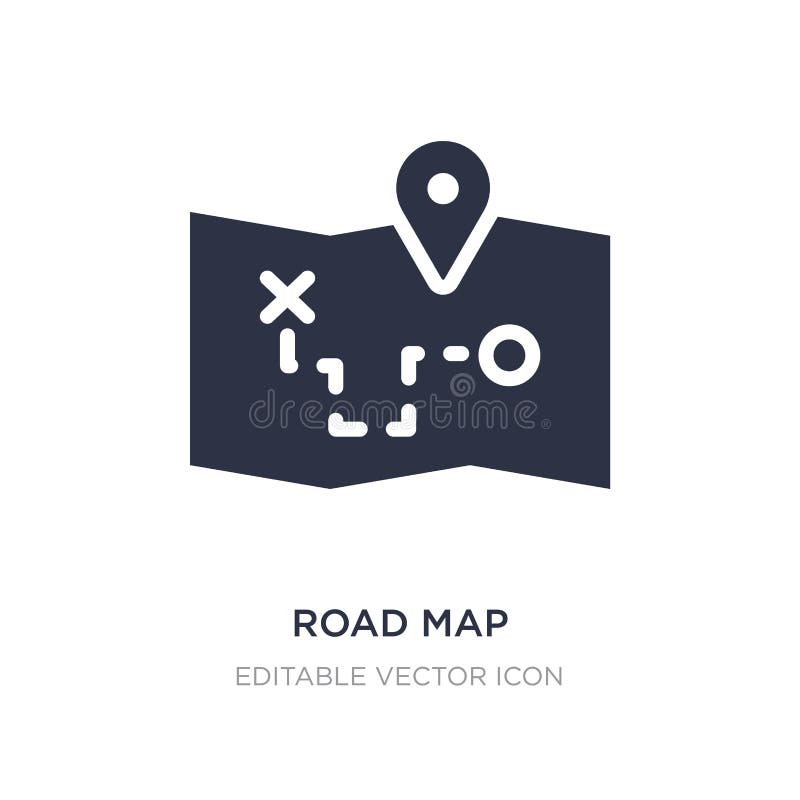 road map icon on white background. Simple element illustration from Travel concept. road map icon symbol design. road map icon on white background. Simple element illustration from Travel concept. road map icon symbol design