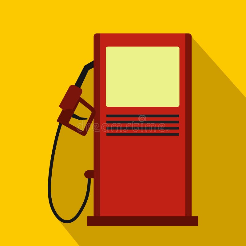 Ícone do posto de gasolina, estilo liso ilustração do vetor Ícone do posto de gasolina, estilo liso ilustração do vetor