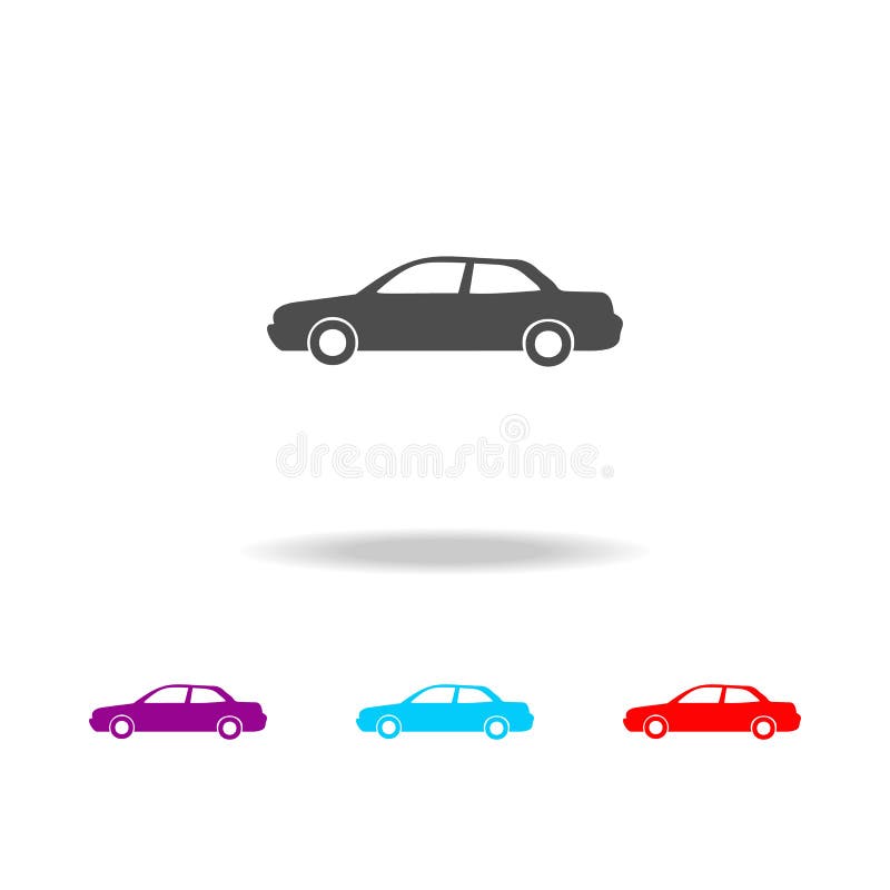 ícone do sedan Elementos dos carros em multi ícones coloridos Ícone superior do projeto gráfico da qualidade Ícone simples para W ilustração stock ícone do sedan Elementos dos carros em multi ícones coloridos Ícone superior do projeto gráfico da qualidade Ícone simples para W ilustração stock