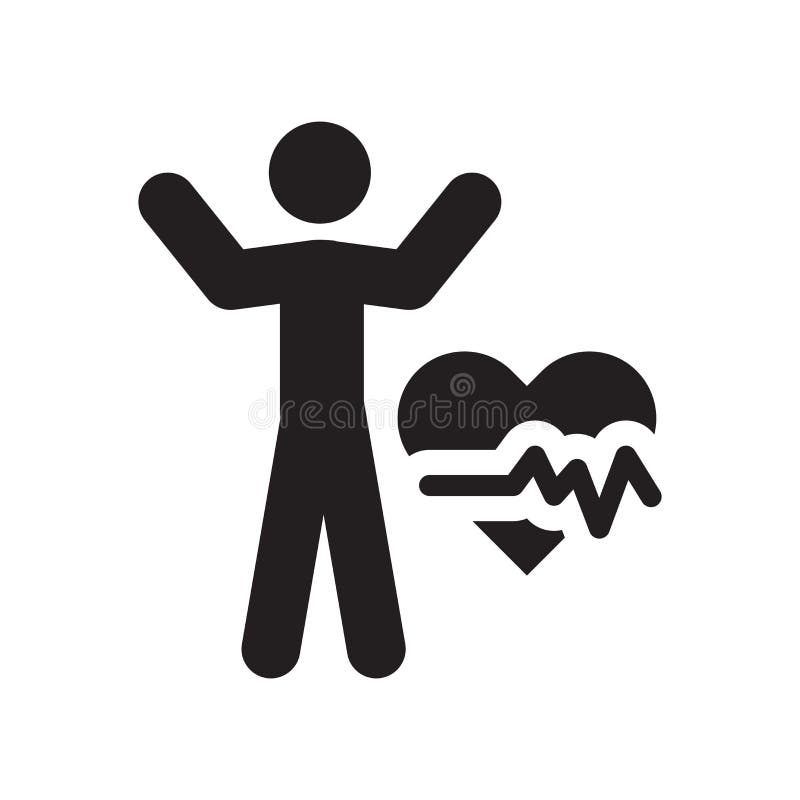 Ícone do sistema cardiovascular Logotipo na moda co do sistema cardiovascular ilustração stock Ícone do sistema cardiovascular Logotipo na moda co do sistema cardiovascular ilustração stock