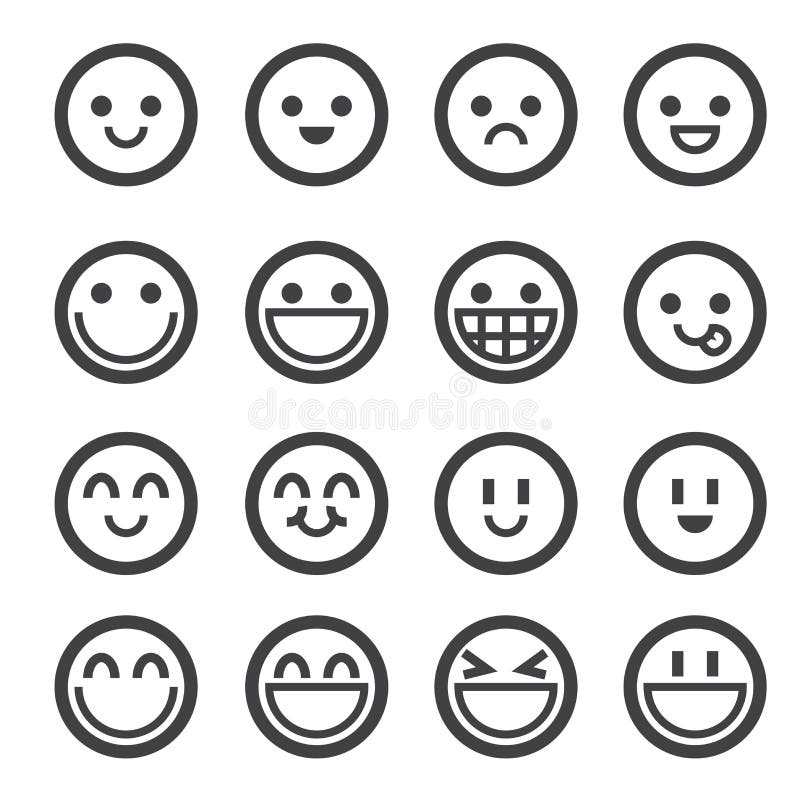 Ícone do sorriso ilustração royalty free Ícone do sorriso ilustração royalty free