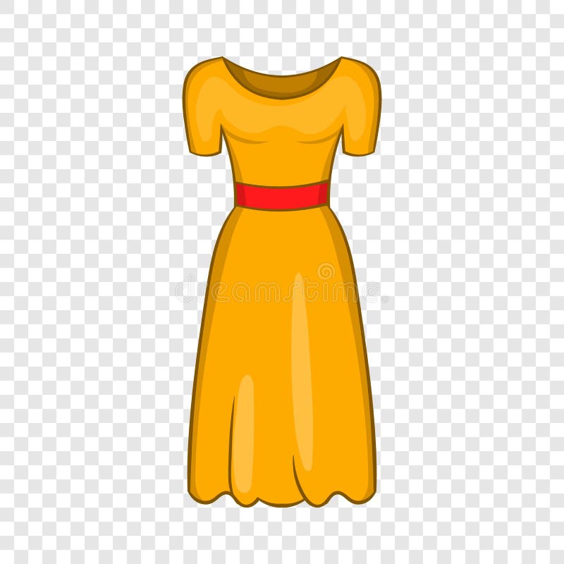 Ícone do vestido de fantasia das mulheres, estilo dos desenhos animados ilustração do vetor Ícone do vestido de fantasia das mulheres, estilo dos desenhos animados ilustração do vetor