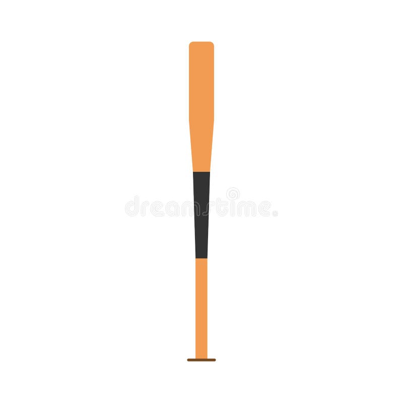 Ícone do vetor do elemento da competição do símbolo do bastão de beisebol Clube de esporte liso de madeira da silhueta ilustração royalty free Ícone do vetor do elemento da competição do símbolo do bastão de beisebol Clube de esporte liso de madeira da silhueta ilustração royalty free