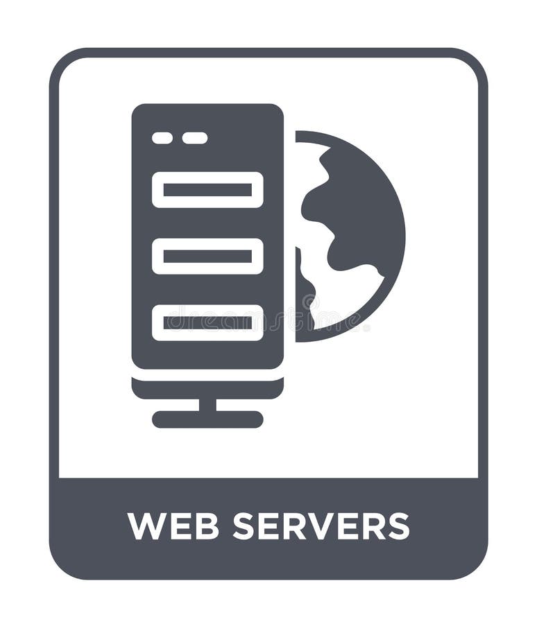 ícone dos servidor da web no estilo na moda do projeto ícone dos servidor da web isolado no fundo branco ícone do vetor dos servi ilustração royalty free ícone dos servidor da web no estilo na moda do projeto ícone dos servidor da web isolado no fundo branco ícone do vetor dos servi ilustração royalty free