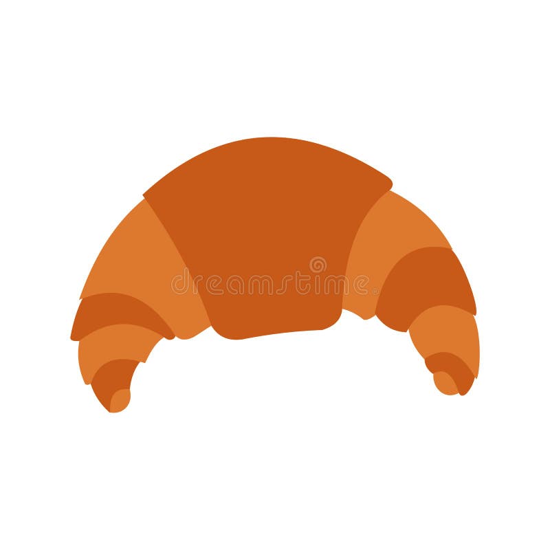 Ícone fresco do croissant, estilo liso ilustração do vetor Ícone fresco do croissant, estilo liso ilustração do vetor