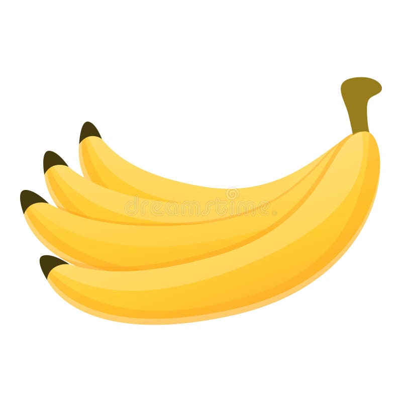 Ícone fresco do grupo da banana, estilo dos desenhos animados ilustração do vetor Ícone fresco do grupo da banana, estilo dos desenhos animados ilustração do vetor