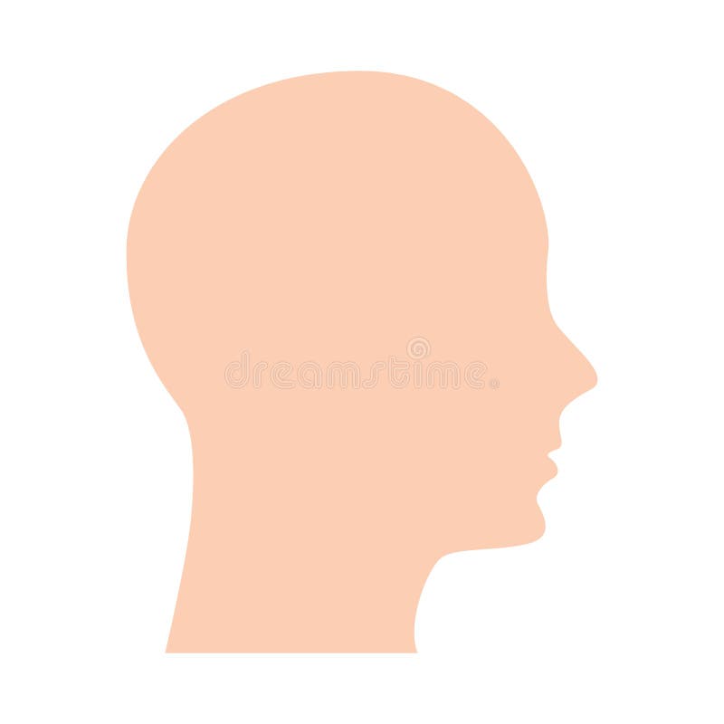 Ícone humano principal do perfil ilustração do vetor Ícone humano principal do perfil ilustração do vetor