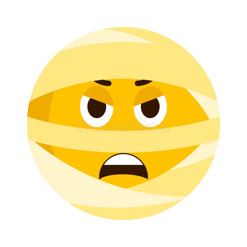 Ícone irritado do emoji da mamã ilustração do vetor Ícone irritado do emoji da mamã ilustração do vetor