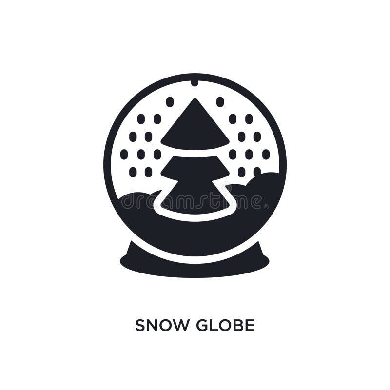 ícone isolado globo da neve ilustração simples do elemento dos ícones do conceito do inverno projeto editável do símbolo do sinal ilustração stock ícone isolado globo da neve ilustração simples do elemento dos ícones do conceito do inverno projeto editável do símbolo do sinal ilustração stock