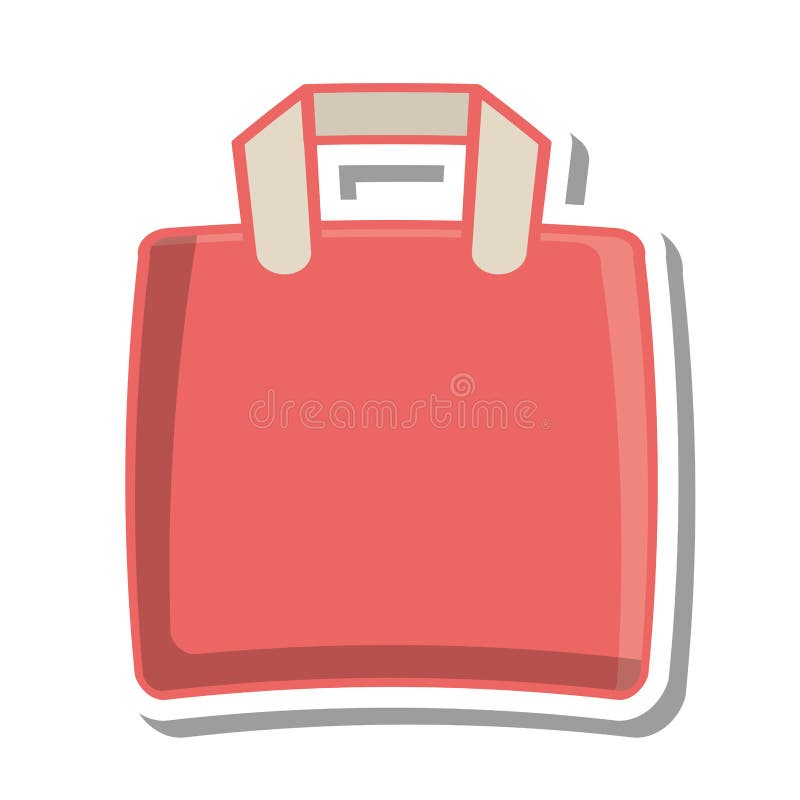Ícone isolado transporte do saco da tela ilustração royalty free Ícone isolado transporte do saco da tela ilustração royalty free