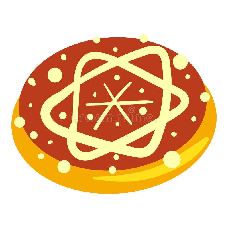 Ícone judaico da padaria, estilo dos desenhos animados ilustração do vetor Ícone judaico da padaria, estilo dos desenhos animados ilustração do vetor