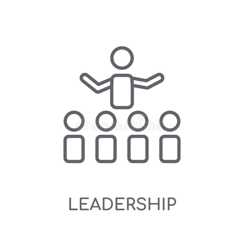 Ícone Linear Da Liderança Conceito Moderno O Do Logotipo Da Liderança