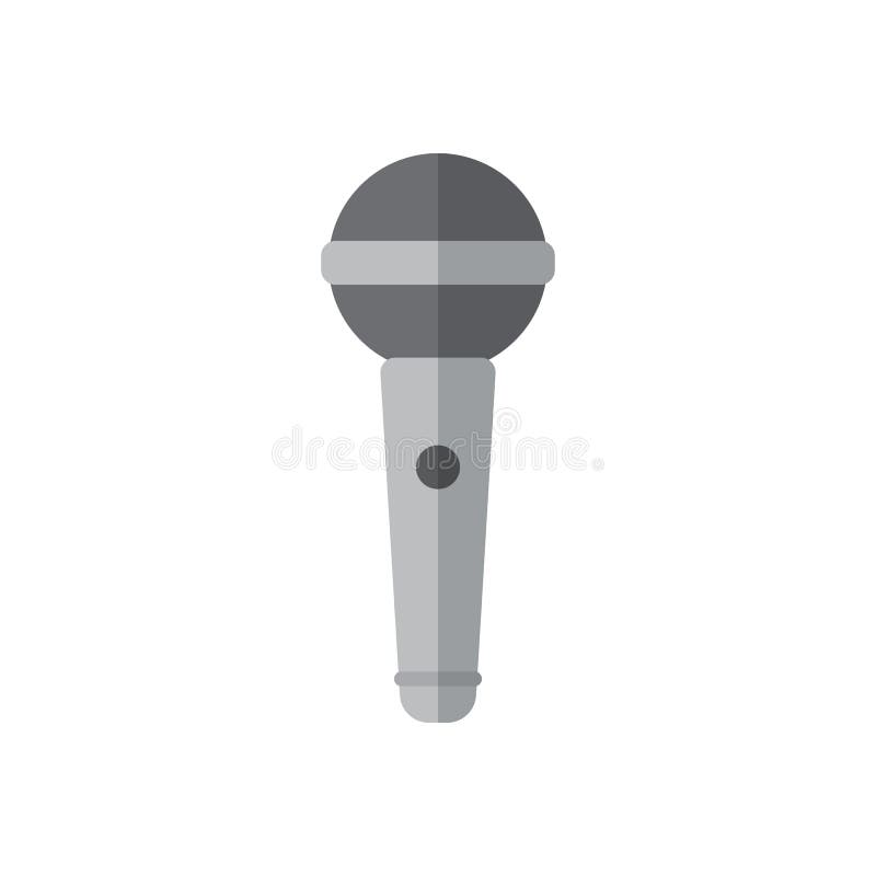Ícone liso do microfone do karaoke, sinal enchido do vetor, pictograma colorido isolado no branco ilustração do vetor Ícone liso do microfone do karaoke, sinal enchido do vetor, pictograma colorido isolado no branco ilustração do vetor