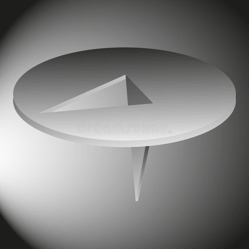 Ãcone Ppushpins retrorados no estilo de desenho animado isolado em segundo plano para qualquer design da Web ilustração stock Ãcone Ppushpins retrorados no estilo de desenho animado isolado em segundo plano para qualquer design da Web ilustração stock
