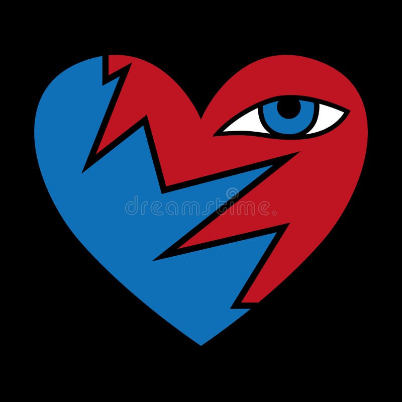 Broken Heart icon isolated on white background, heartbreak Vector and illustration. Broken Heart icon isolated on white background, heartbreak Vector and illustration
