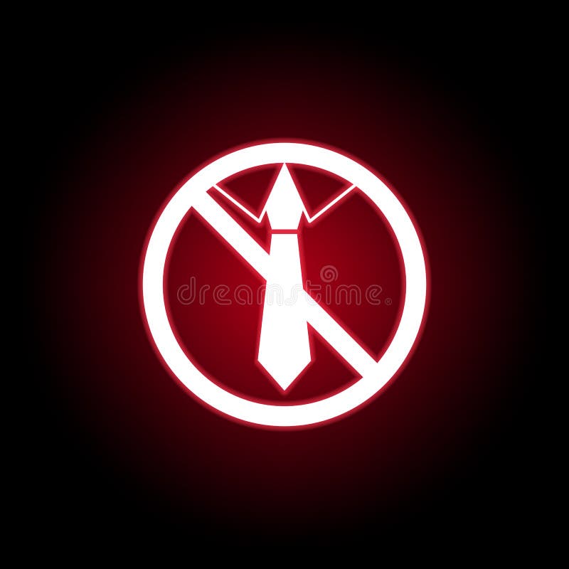 Ícone proibido do laço no estilo de néon vermelho Pode ser usado para a Web, logotipo, app m?vel, UI, UX ilustração do vetor Ícone proibido do laço no estilo de néon vermelho Pode ser usado para a Web, logotipo, app m?vel, UI, UX ilustração do vetor